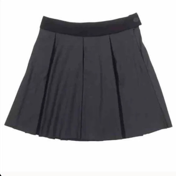 NWT Designer Catherine Malandrino Black Pleated Mini Skirt - Picture 2 of 4